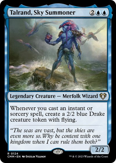Talrand, Sky Summoner (Commander Masters) Light Play