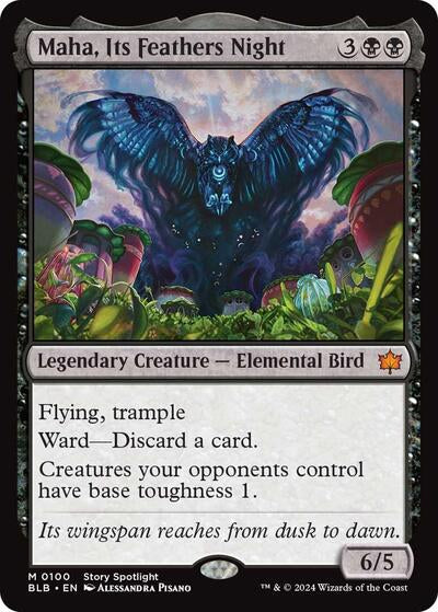 Maha, Its Feather Night (Bloomburrow) Light Play