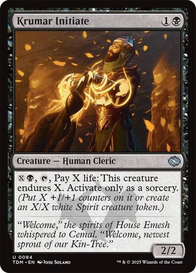 Krumar Initiate (Tarkir: Dragonstorm) Light Play