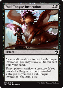 Foul-Tongue Invocation (Iconic Masters) Light Play