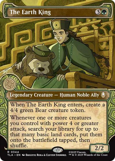 The Earth King (Showcase) (Avatar: The Last Airbender) Light Play Foil
