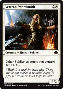 Veteran Swordsmith (Duel Decks: Kiora vs Elspeth) Light Play
