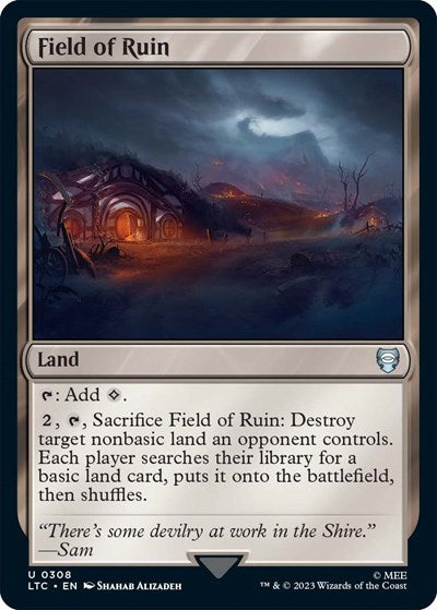 Field of Ruin (Commander: The Lord of the Rings: Tales of Middle-earth) Light Play