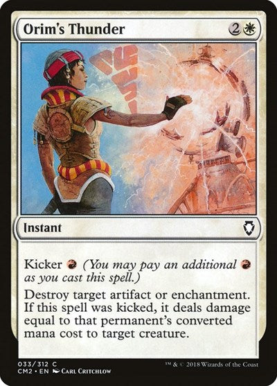 Orim's Thunder (Commander Anthology Volume II) Light Play