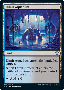 Dimir Aqueduct (Commander 2020 Ikoria) Light Play