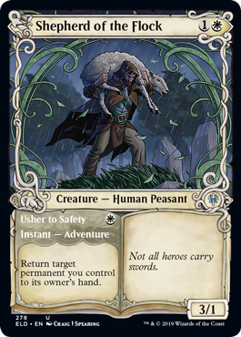 Shepherd of the Flock (Showcase) (Throne of Eldraine) Light Play