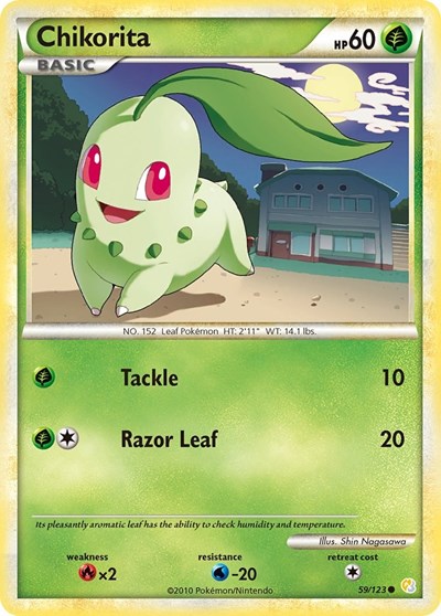 Chikorita (HeartGold SoulSilver) Damaged / Poor