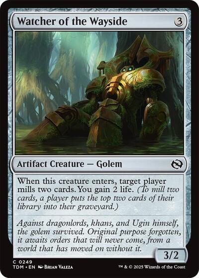 Watcher of the Wayside (Tarkir: Dragonstorm) Light Play Foil