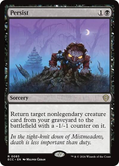 Persist (Commander: Lorwyn Eclipsed) Light Play