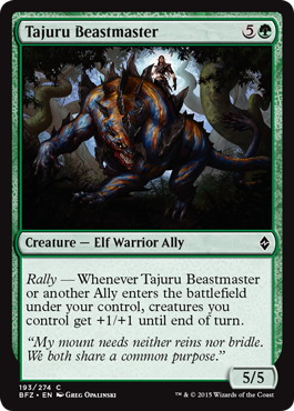Tajuru Beastmaster (Battle for Zendikar) Light Play