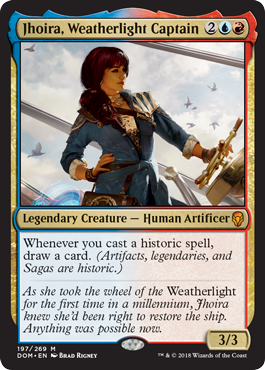 Jhoira, Weatherlight Captain (Dominaria) Light Play Foil