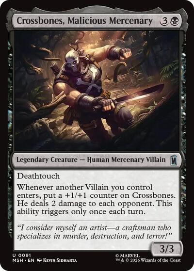 Crossbones, Malicious Mercenary (Marvel Super Heroes) Light Play