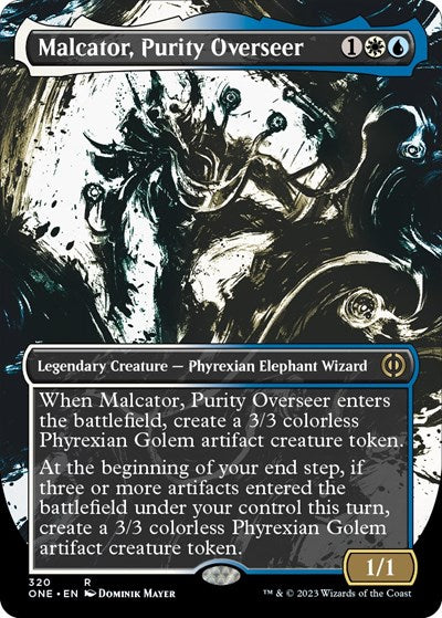 Malcator, Purity Overseer (Showcase) (Phyrexia: All Will Be One) Light Play