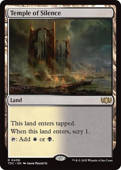 Temple of Silence (Commander: Tarkir: Dragonstorm) Light Play