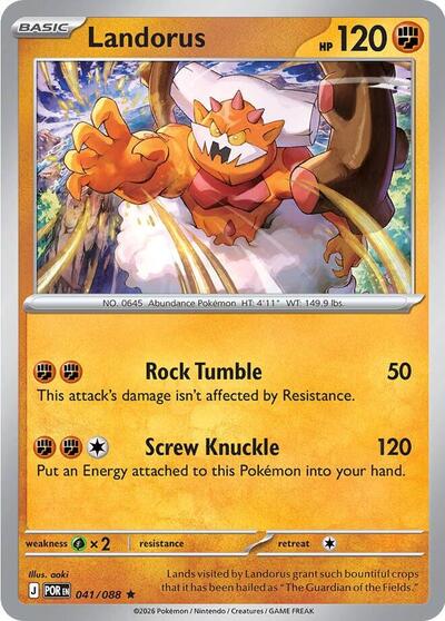 Landorus (ME03: Perfect Order) Light Play Holofoil