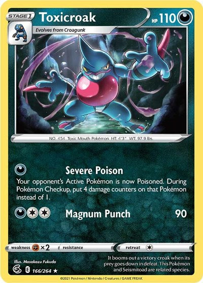 Toxicroak (SWSH08: Fusion Strike) Light Play