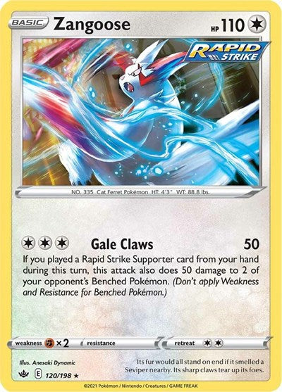 Zangoose (SWSH06: Chilling Reign) Medium Play