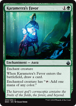 Karametra's Favor (Battlebond) Light Play