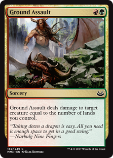 Ground Assault (Modern Masters 2017) Light Play Foil