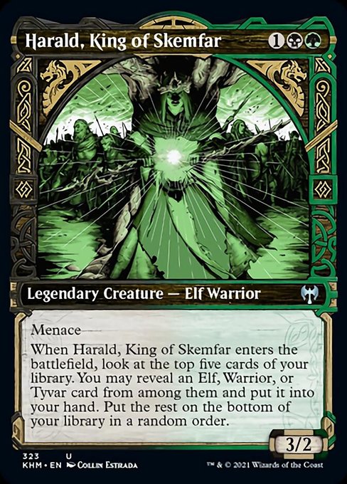 Harald, King of Skemfar (Showcase) (Kaldheim) Light Play Foil