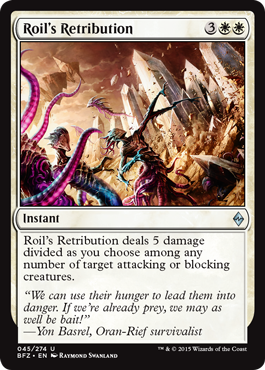 Roil's Retribution (Battle for Zendikar) Light Play