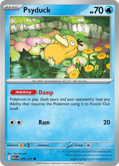 Psyduck - 039 (ME: Ascended Heroes) Light Play