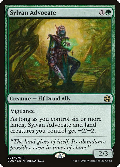 Sylvan Advocate (Duel Decks: Elves vs Inventors) Light Play