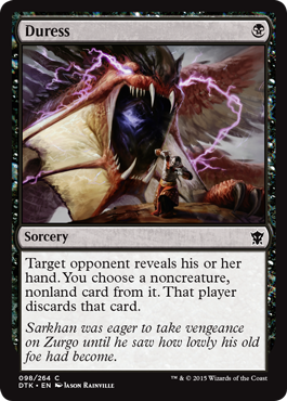 Duress (Dragons of Tarkir) Medium Play