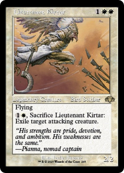 Lieutenant Kirtar (Retro Frame) (Dominaria Remastered) Light Play