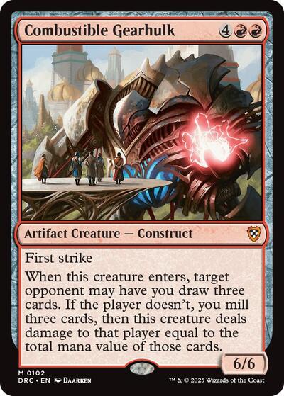Combustible Gearhulk (Commander: Aetherdrift) Medium Play