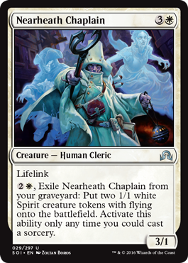 Nearheath Chaplain (Shadows Over Innistrad) Light Play