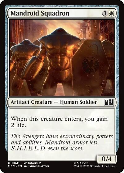 Mandroid Squadron (Commander: Marvel Super Heroes) Light Play
