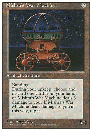 Mishra's War Machine (4th Edition) Light Play