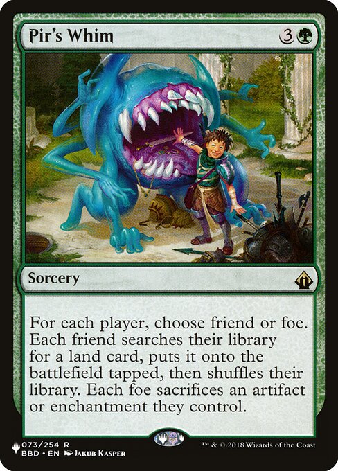 Pir's Whim (The List) Light Play