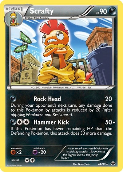 Scrafty (Next Destinies) Light Play Holofoil