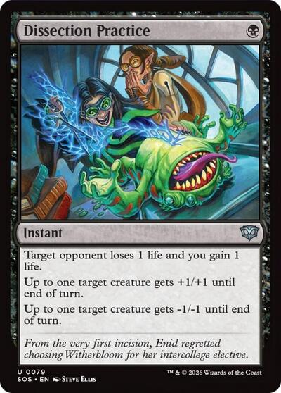Dissection Practice (Secrets of Strixhaven) Light Play Foil