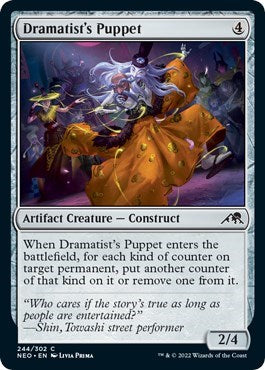 Dramatist's Puppet (Kamigawa: Neon Dynasty) Light Play Foil
