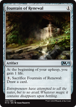 Fountain of Renewal (Magic 2019 Core Set) Light Play