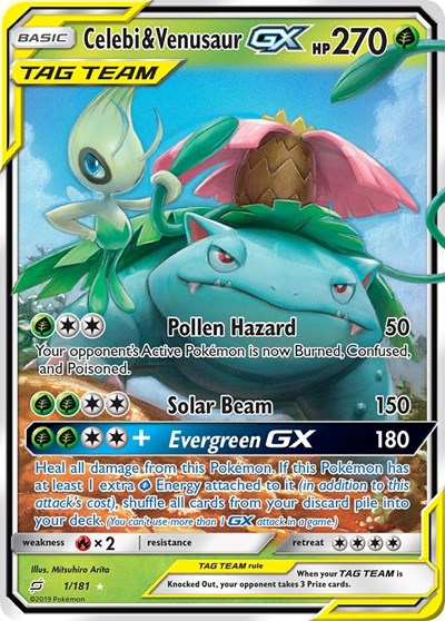 Celebi & Venusaur GX (SM - Team Up) Near Mint