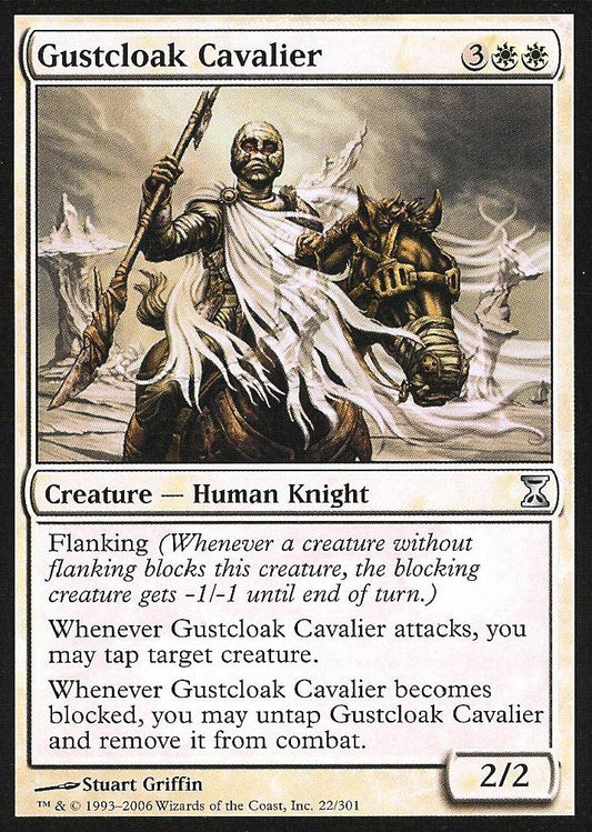 Gustcloak Cavalier (Time Spiral) Light Play Foil