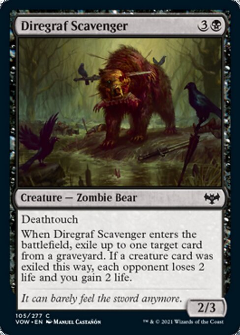 Diregraf Scavenger (Innistrad: Crimson Vow) Light Play