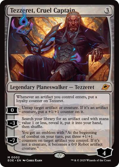 Tezzeret, Cruel Captain (Edge of Eternities) Light Play