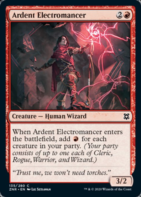 Ardent Electromancer (Zendikar Rising) Light Play Foil