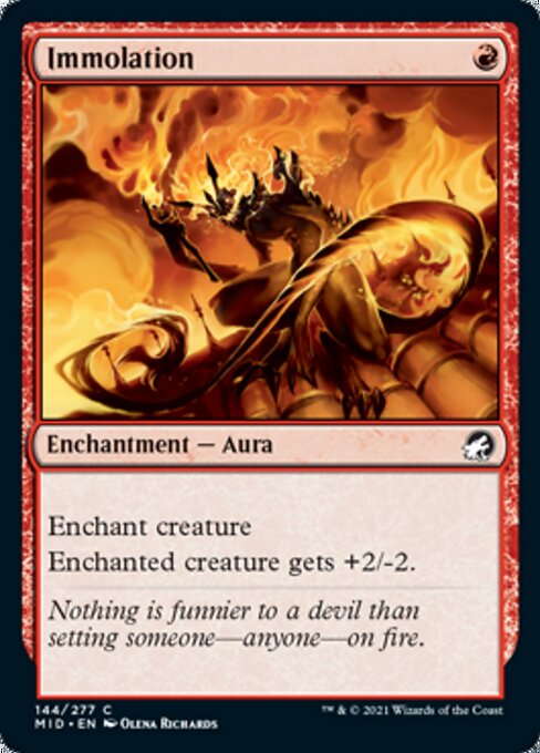 Immolation (Innistrad: Midnight Hunt) Light Play