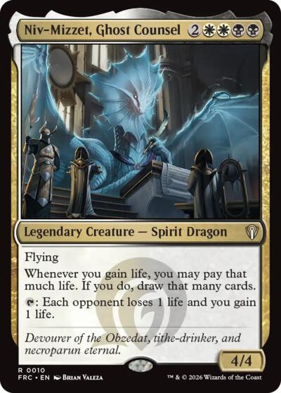 Niv-Mizzet, Ghost Counsel (Commander: Reality Fracture) Light Play