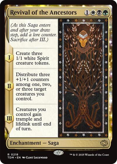 Revival of the Ancestors (Tarkir: Dragonstorm) Light Play Foil