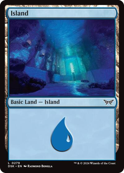 Island (0279) (Duskmourn: House of Horror) Light Play