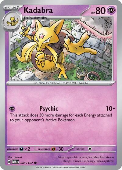 Kadabra (SV06: Twilight Masquerade) Light Play
