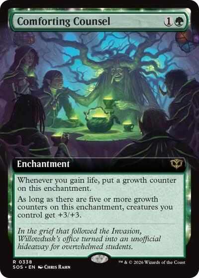 Comforting Counsel (Extended Art) (Secrets of Strixhaven) Light Play
