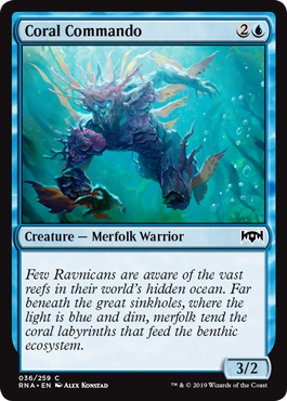Coral Commando (Ravnica Allegiance) Light Play